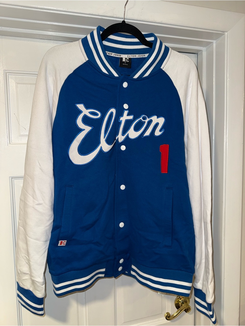 Elton John Dodgers Varsity Jacket